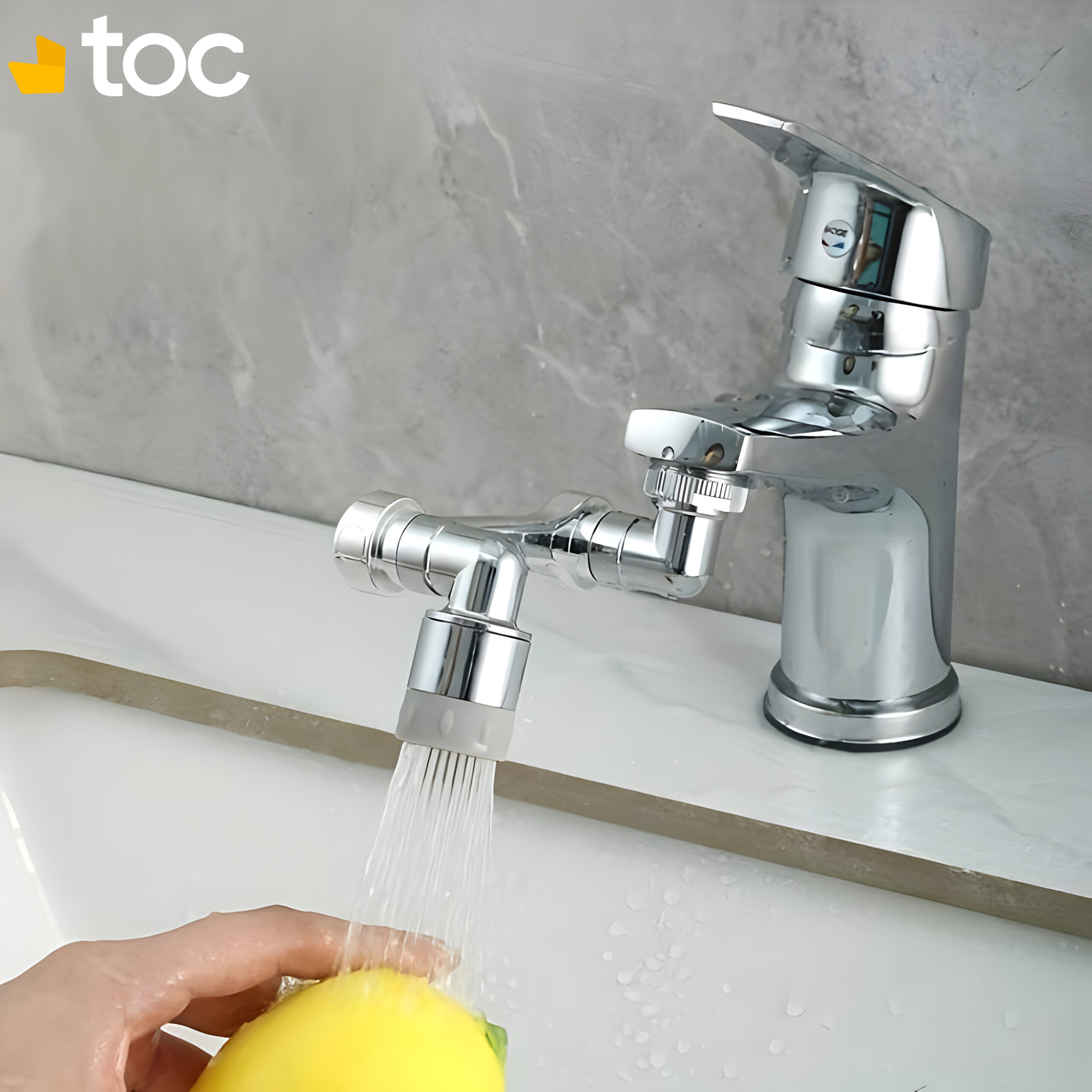 Rallonge pivotant universel du robinet