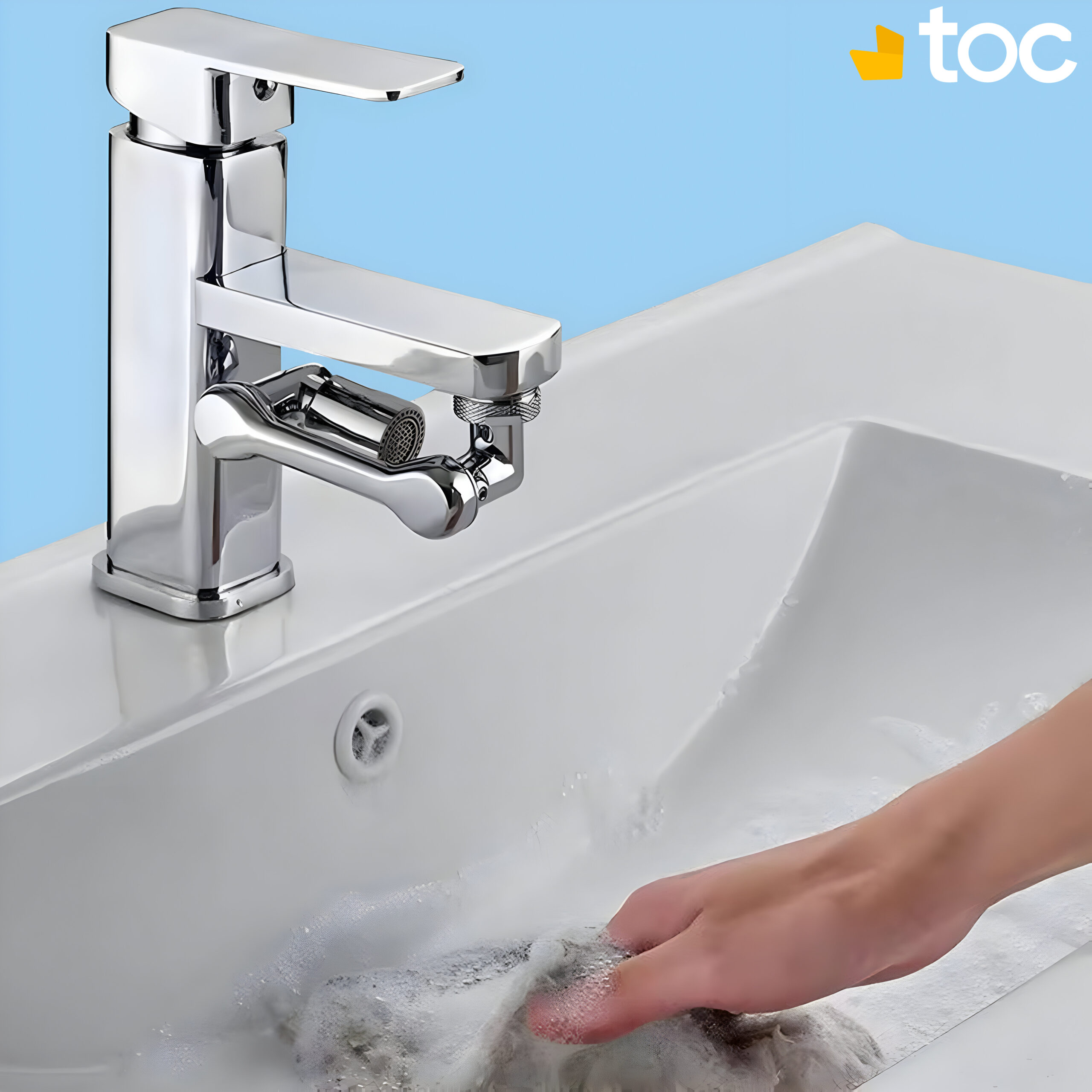 Rallonge pivotant universel du robinet