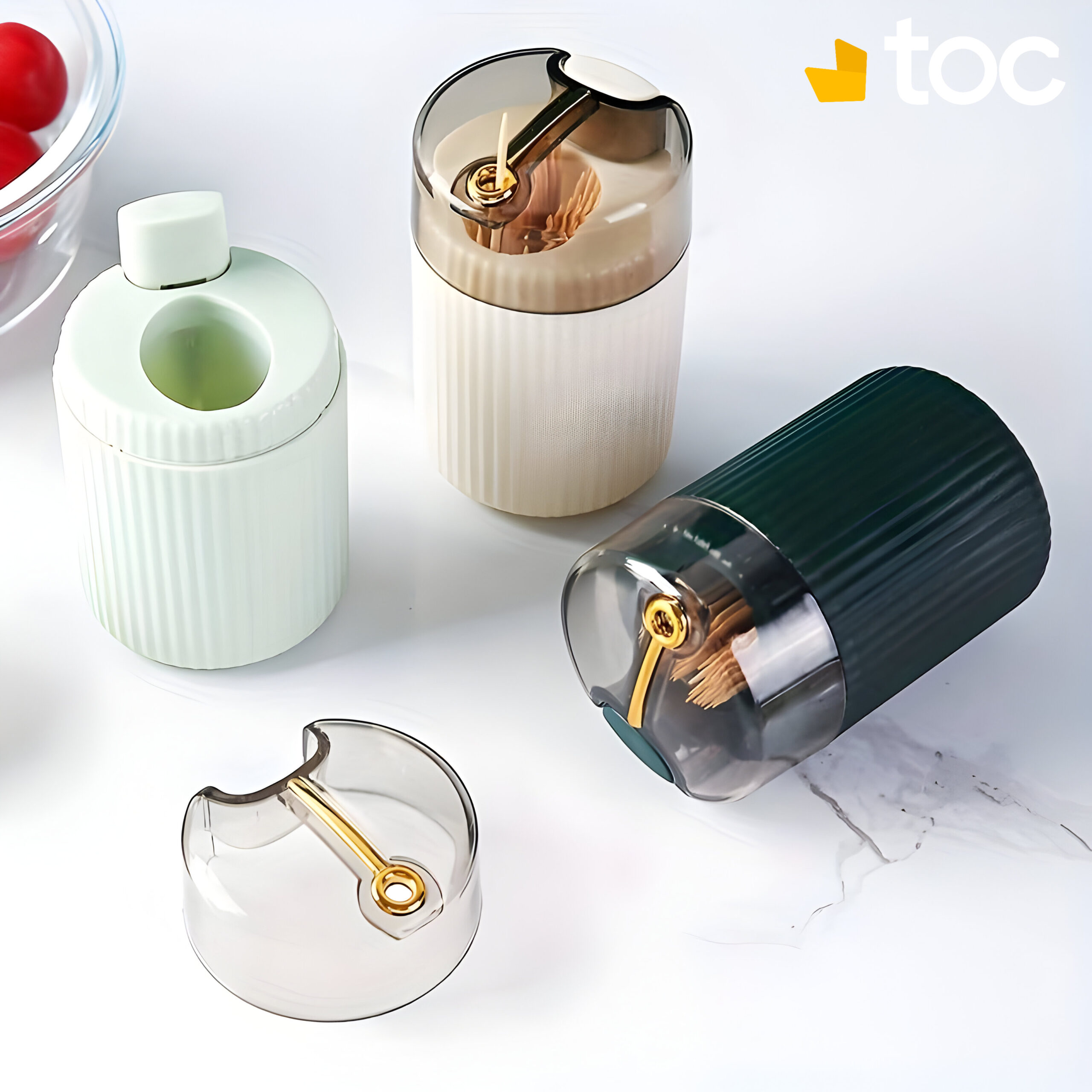 Lot de 2 distributeurs automatiques de cure-dents