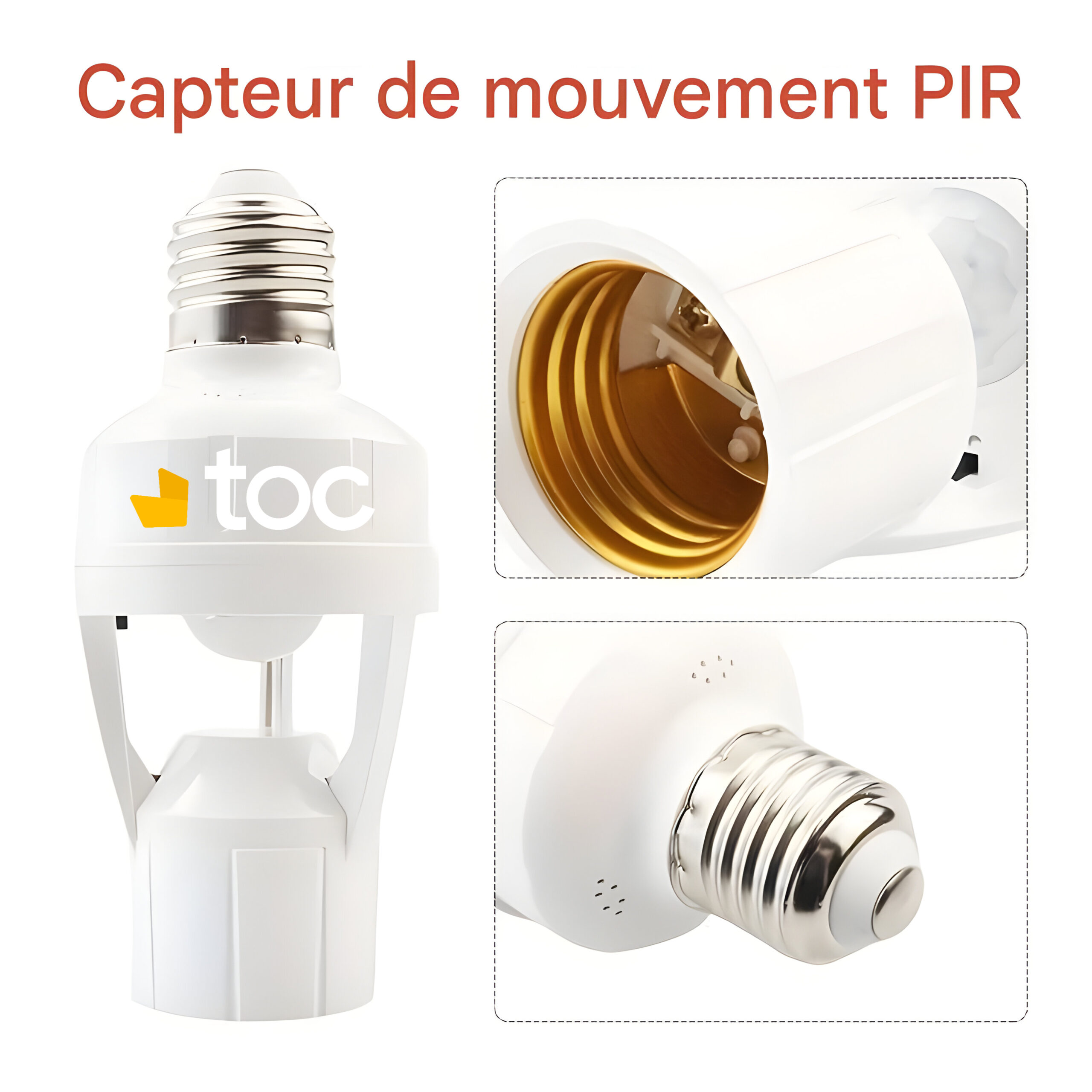 Douille avec détecteur de mouvement