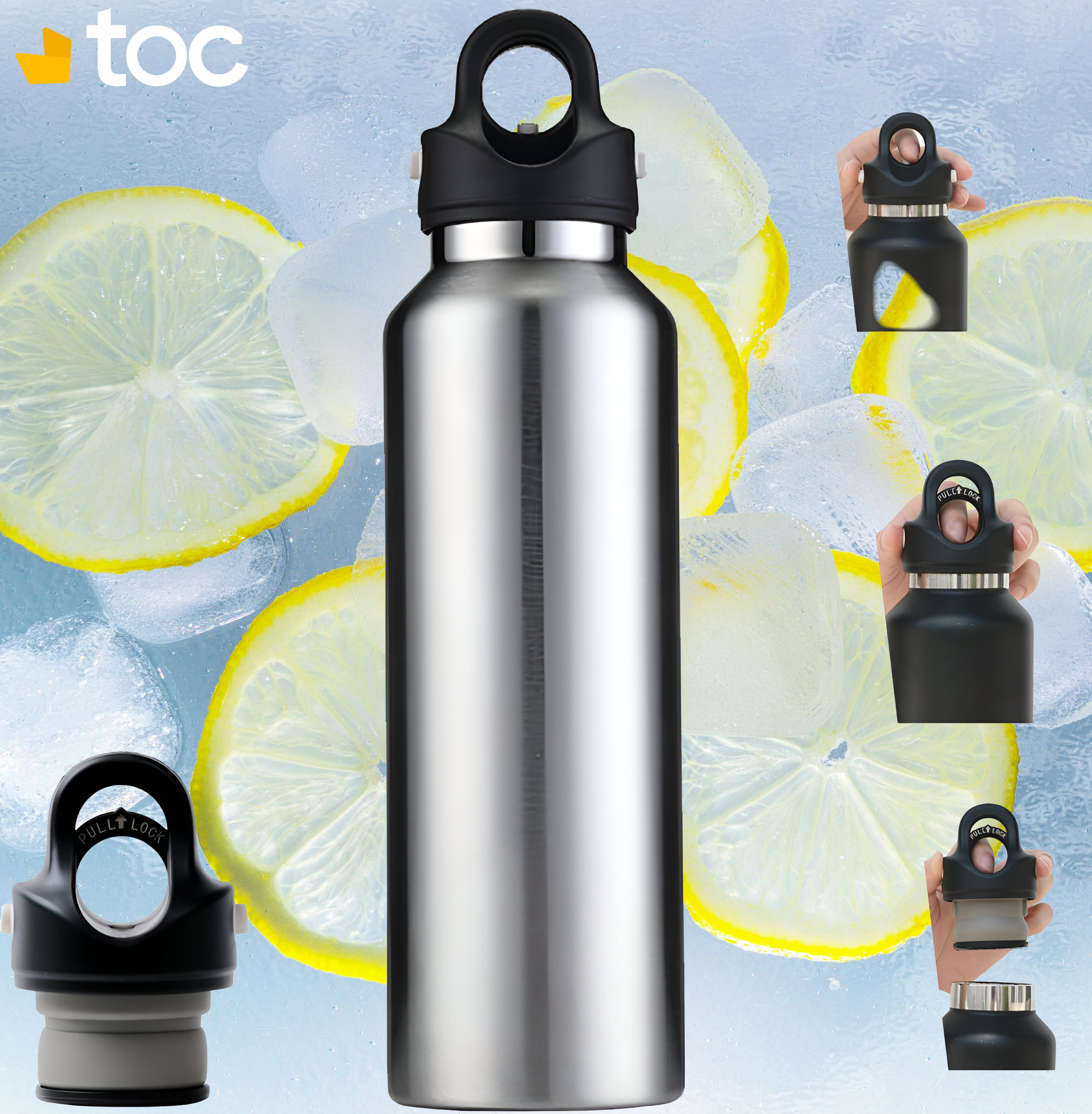 Gourde isotherme sous-vide (froid/chaud)