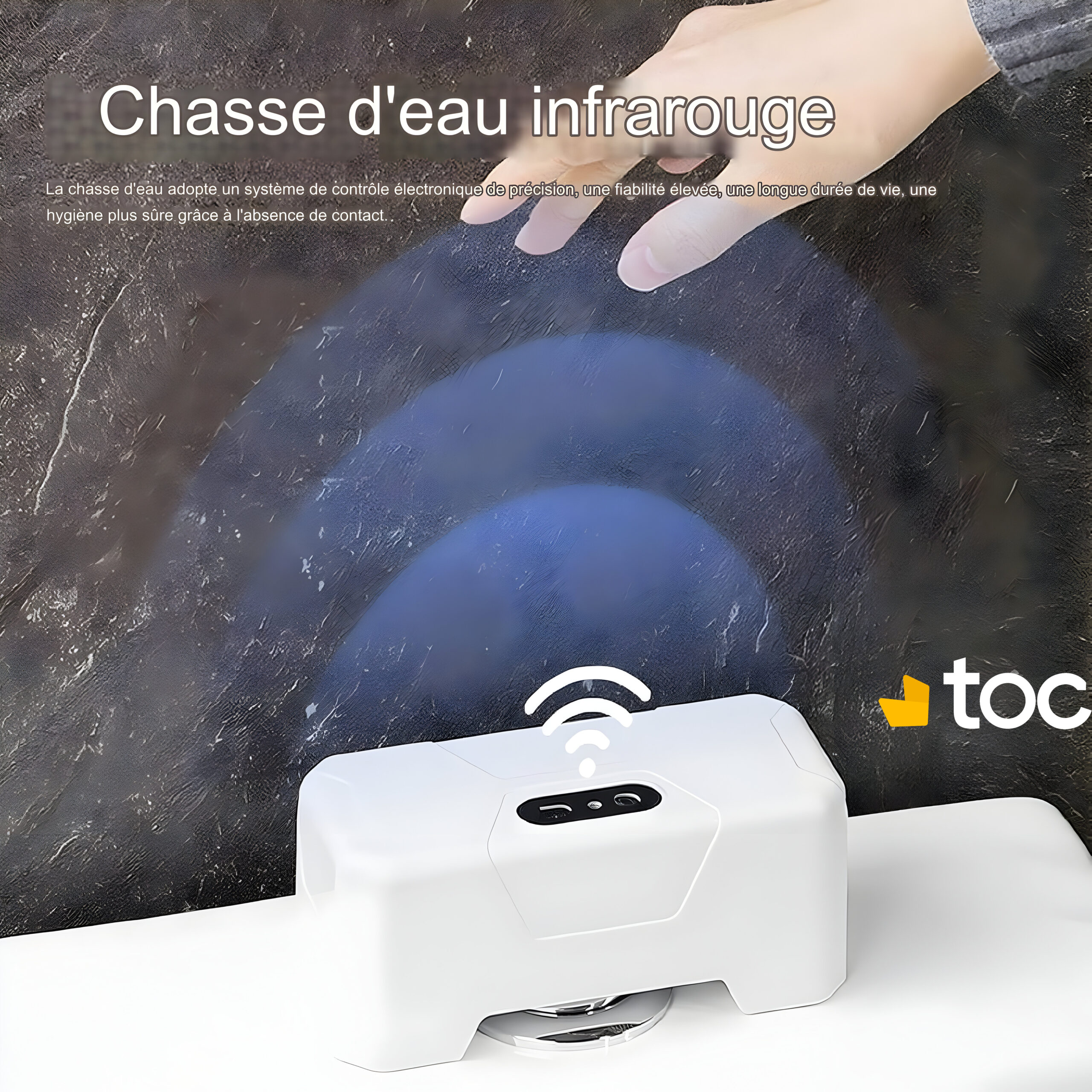 Chasse d’eau sans contact