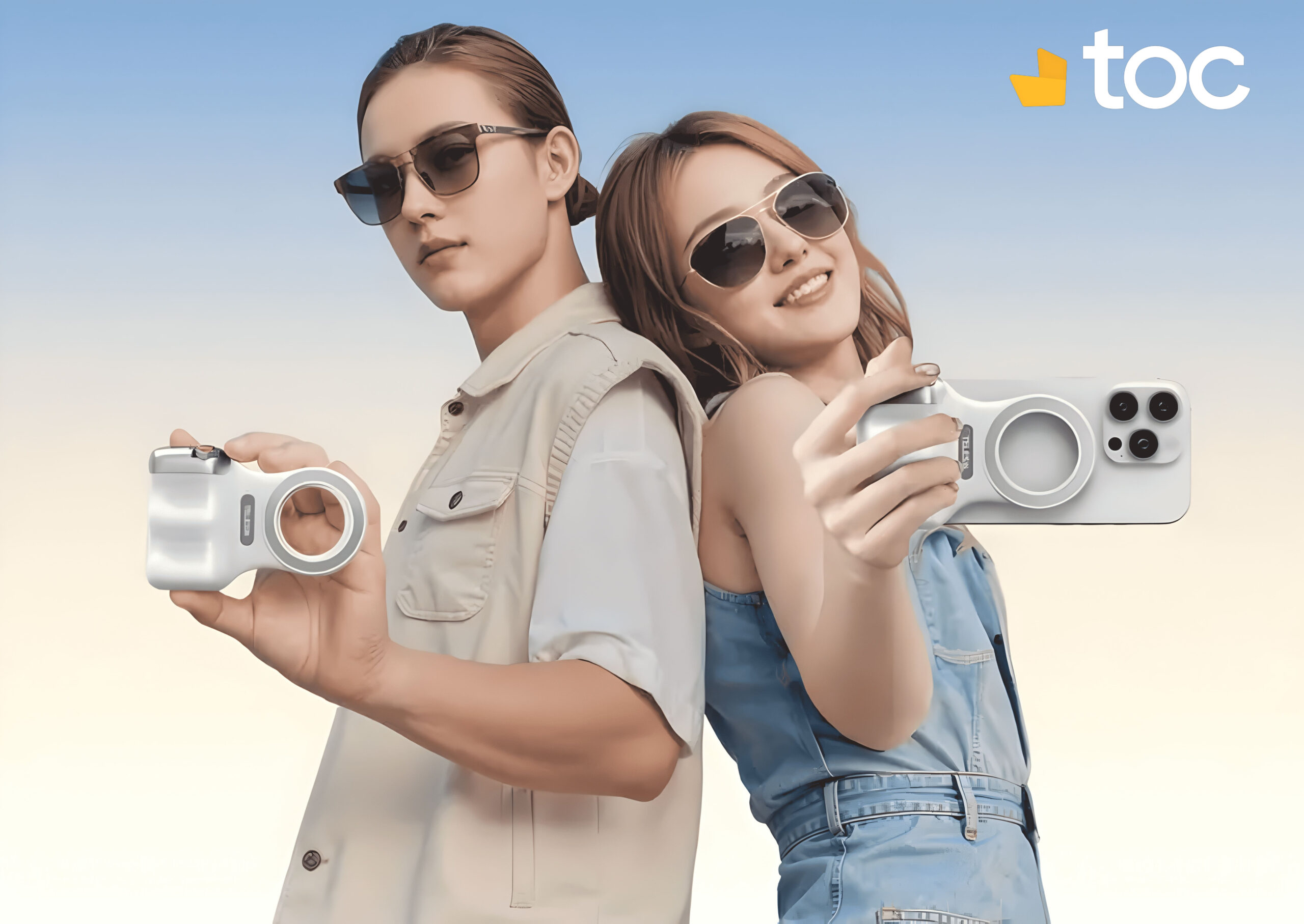 Poignée magnétique du smartphone