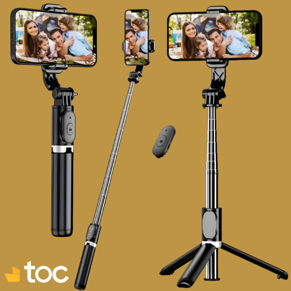 Perche à selfie trépied